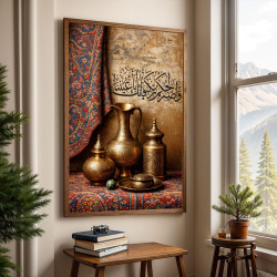 تصميم زخارف مع اية (واصبر لحكم ربك فإنك بأعيننا)